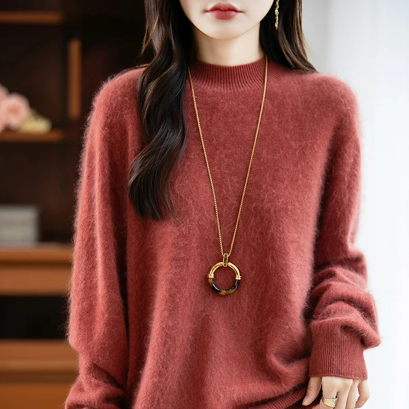 Arabelle Cashmere Wool High-Neck Sweater - Image 7