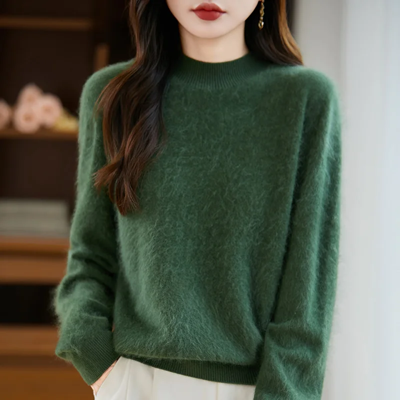 Arabelle Cashmere Wool High-Neck Sweater - Image 8