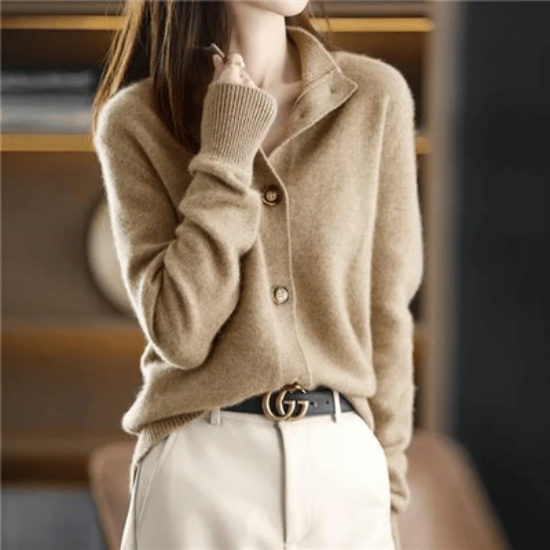Camille Luxe Knit Button Cardigan - Image 6