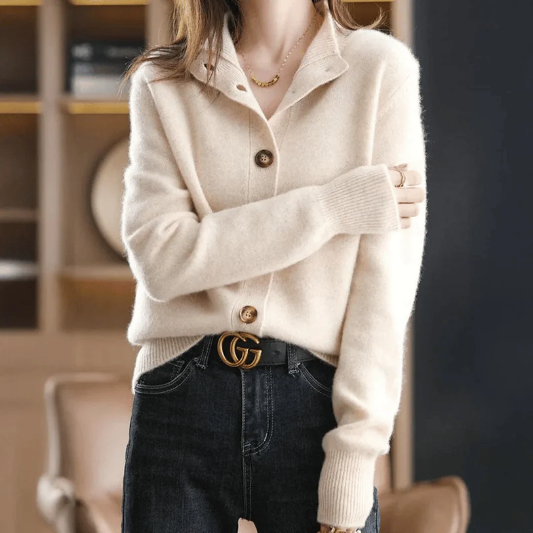 Camille Luxe Knit Button Cardigan - Image 8